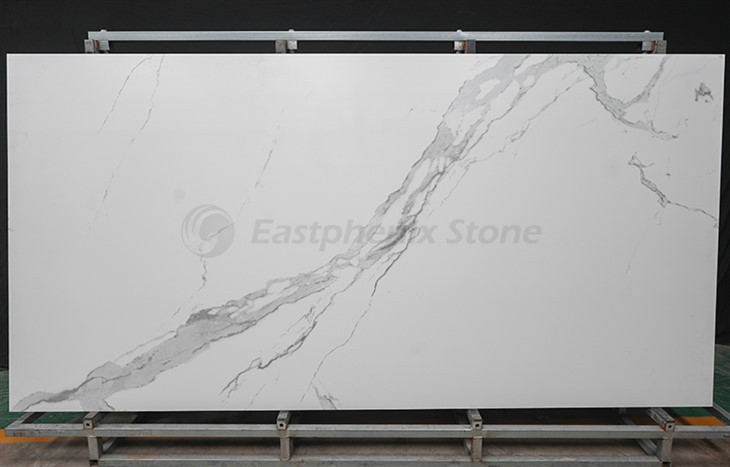 White marble effect shower panels