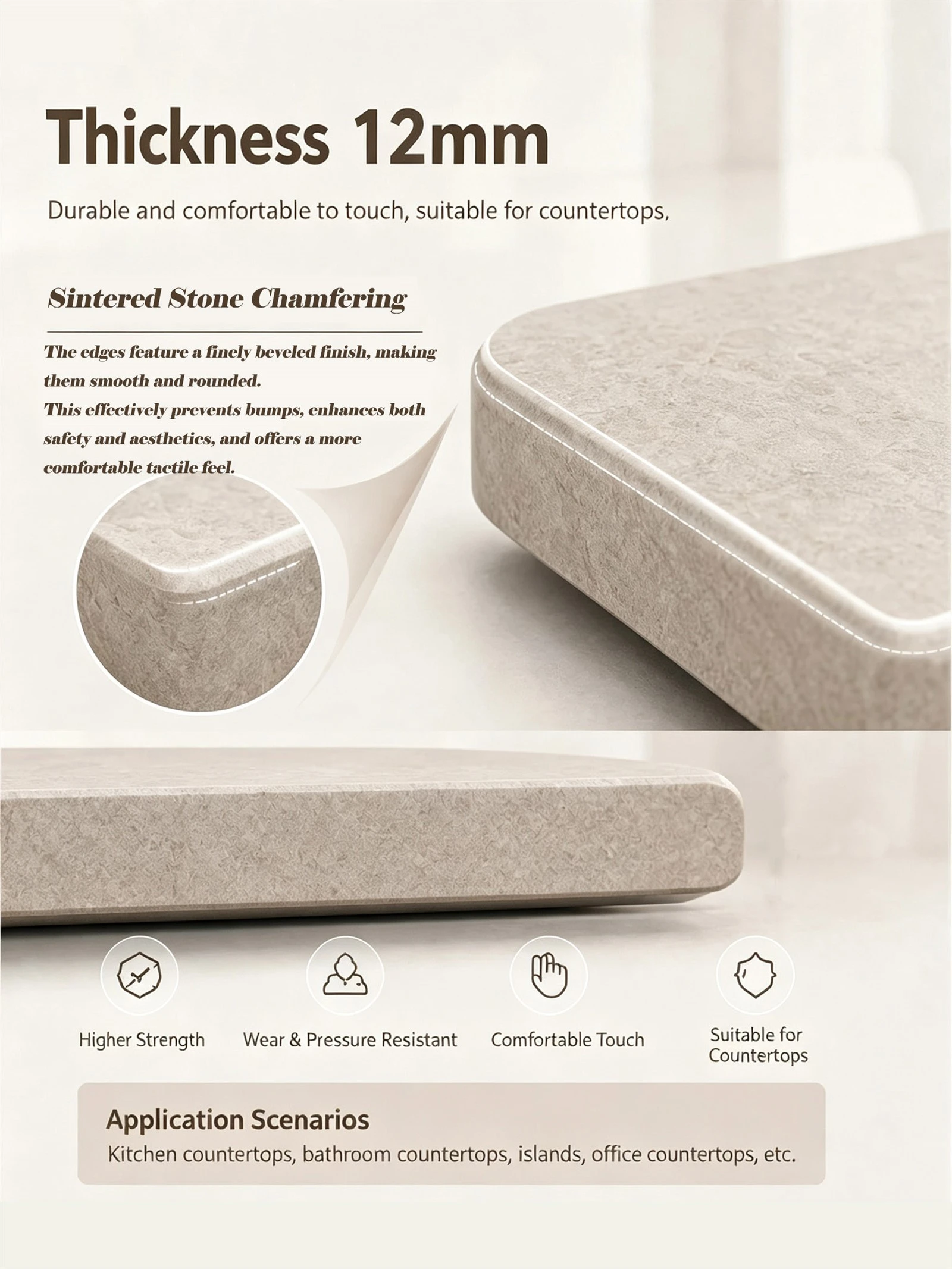 Continuous Pattern Matching Sintered Stone Surface Continuous Pattern Matching Sintered Stone Surface